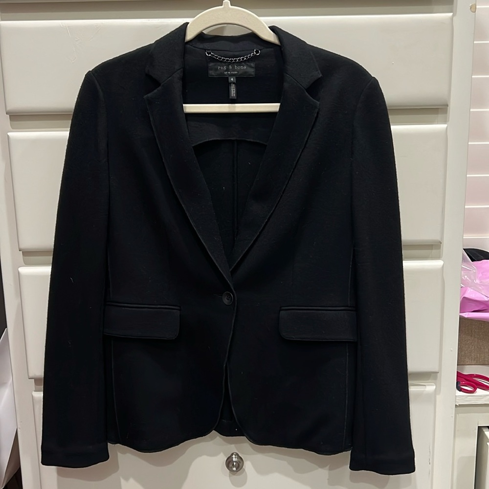 Rag and Bone wool blazer black size 4